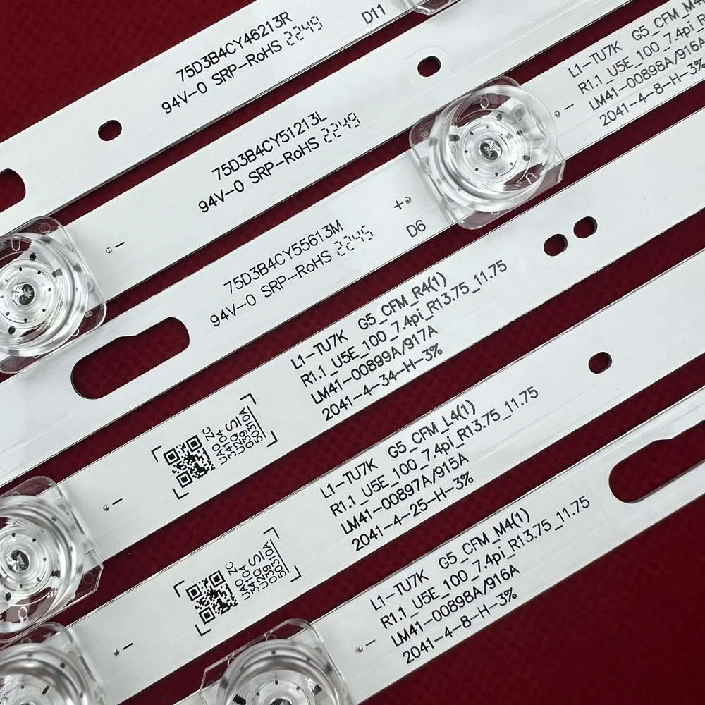 LED Backlight strip for BN96-50310A 50311A 50312A UN75TU7000 UN75TU700D UN75TU8000 UN75TU8200 CY-BT075HGEV1H LM41-00897A 00898A