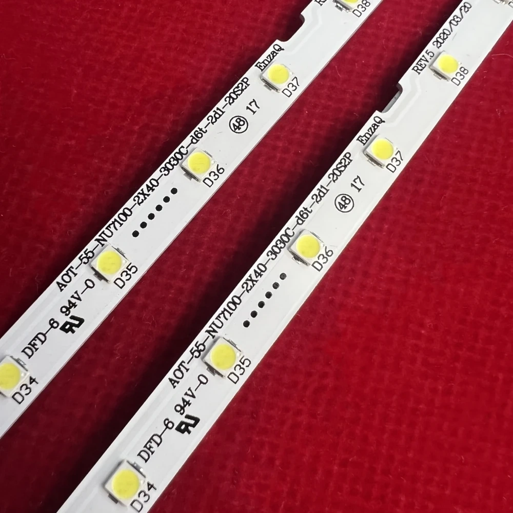 10/20/30Sets LED Backlight strip for Samsung 55"TV UE55NU7300U UN55NU7300 Un55NU7090 HG55NJ678U UE55NU7120 UN55NU6950 UN55NU7100