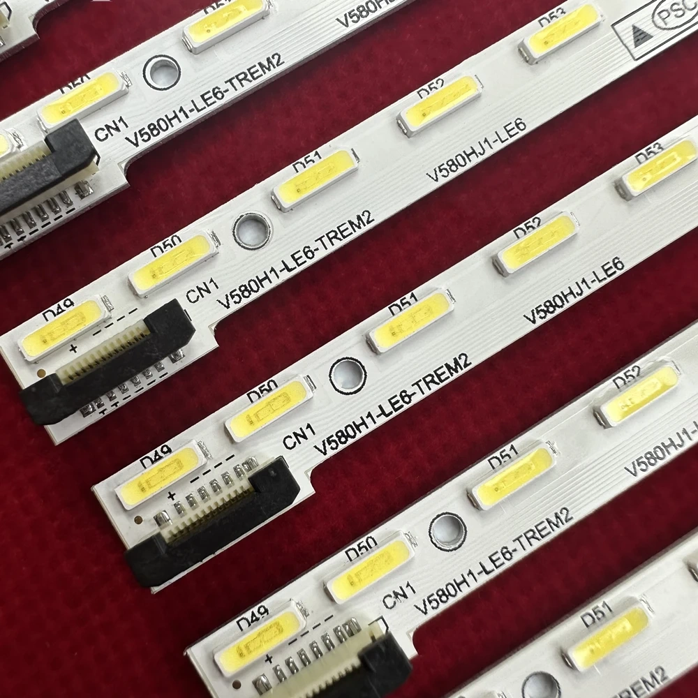 10/20PCS  64 LEDs 721MM LED backlight strip For Philco PH58E51DSGW PH58E51 V580H1-LE6-TREM2 V580HJ1-LE6