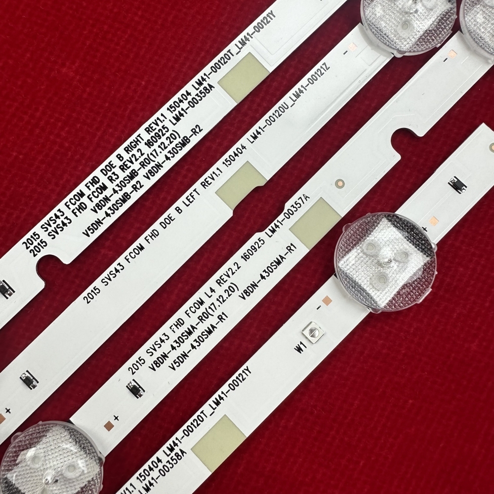 12Kits LED Strip For un43j5200 un43j5290 V8DN-430SMA-R0 UN43T5300 UN43T5300AG UA43N5380 UE43N5300 UE43N5000 UA43N5100