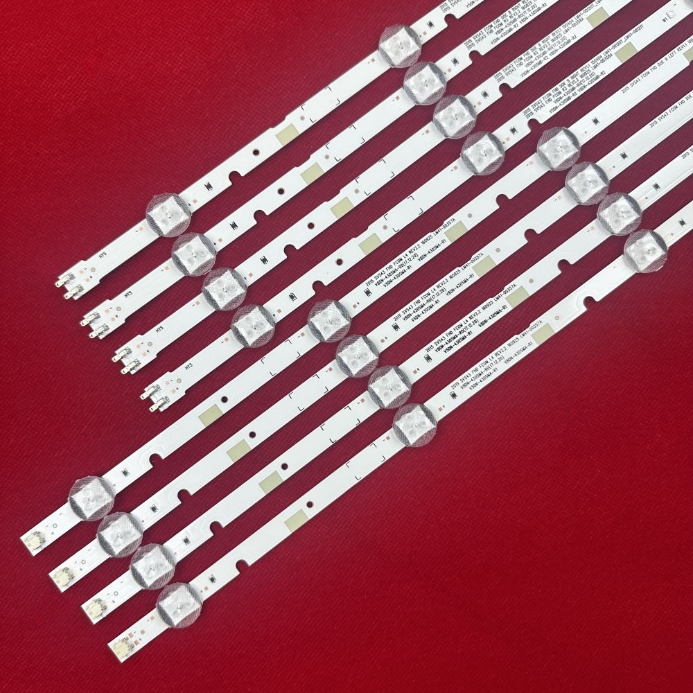 12Kits LED Strip For un43j5200 un43j5290 V8DN-430SMA-R0 UN43T5300 UN43T5300AG UA43N5380 UE43N5300 UE43N5000 UA43N5100