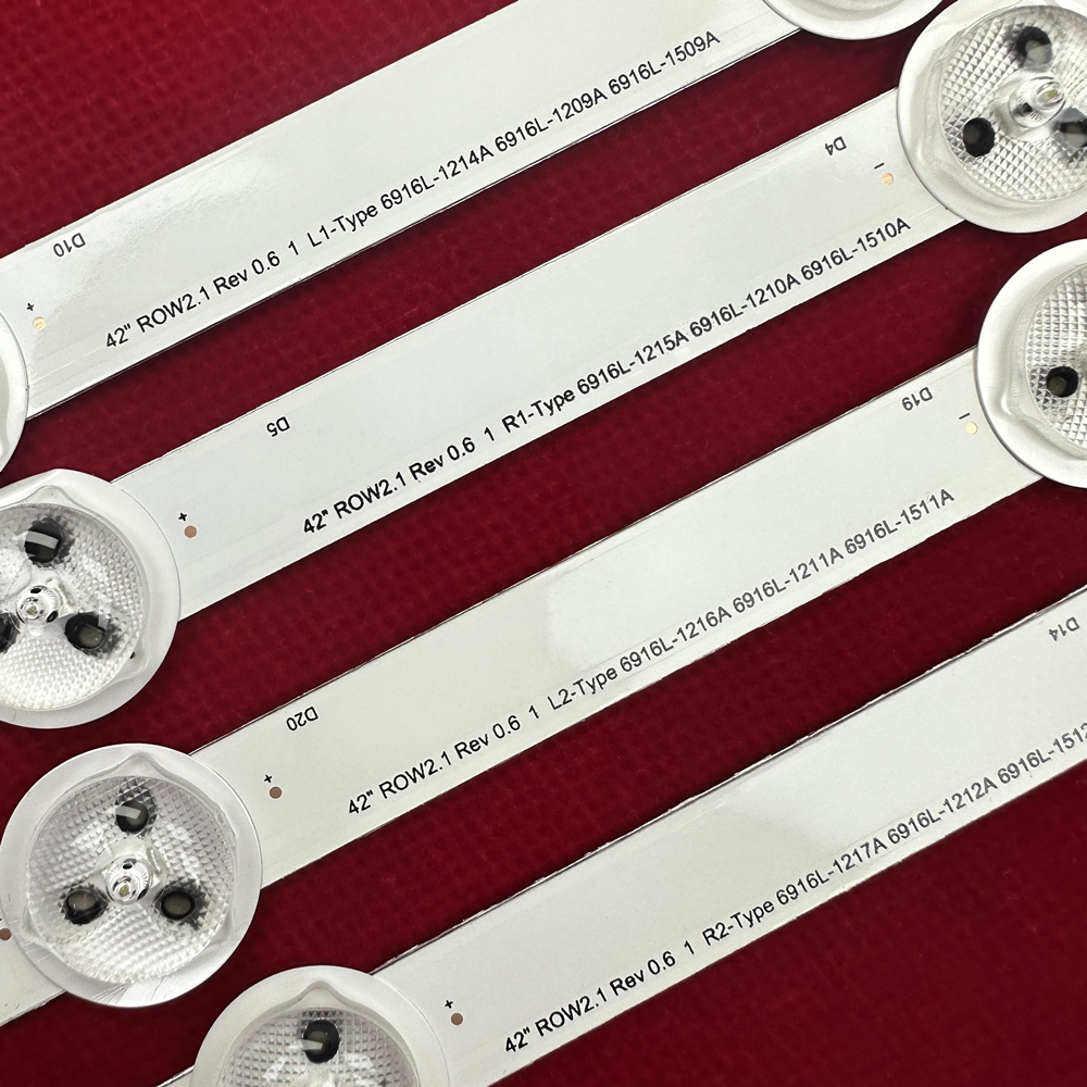 9Kits For 42LN540 42LN5400 42LA620V 42LA6218 42LA621S 42LA6200 LED Bars Backlight Strips Line Ruler 42" ROW2.1 Rev 0.01 L1 R1 R2 L2