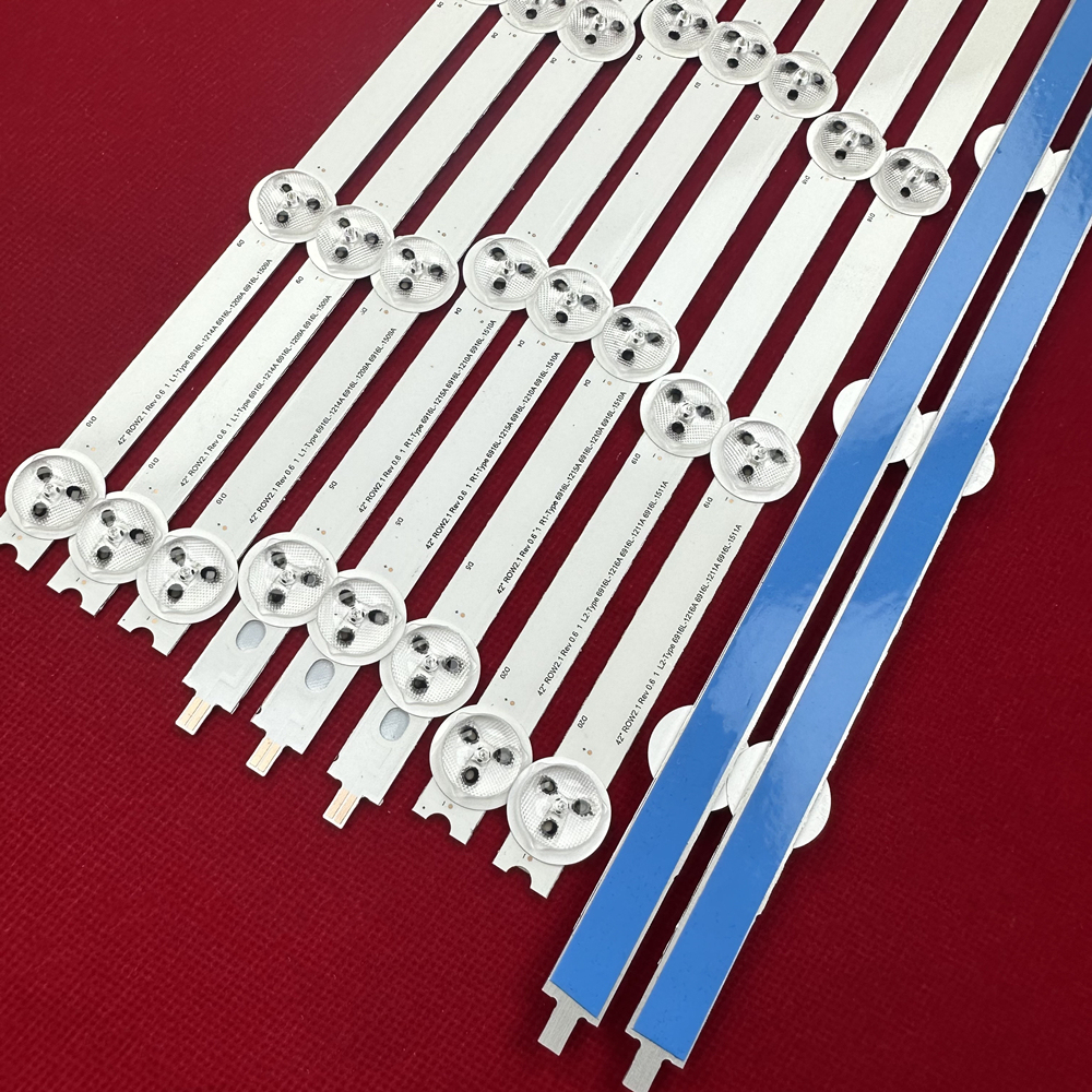 9Kits For 42LN540 42LN5400 42LA620V 42LA6218 42LA621S 42LA6200 LED Bars Backlight Strips Line Ruler 42" ROW2.1 Rev 0.01 L1 R1 R2 L2