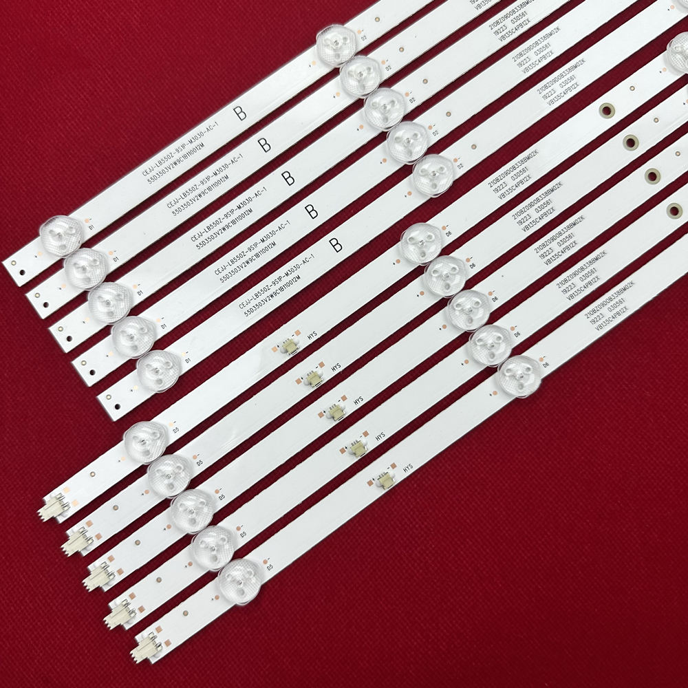 7Kits  LED Backlight Strip for 55pug6654 55pug6654/78 new CEJJ-LB550Z-9S1P-M3030-AC-1 55PUF7294/T3