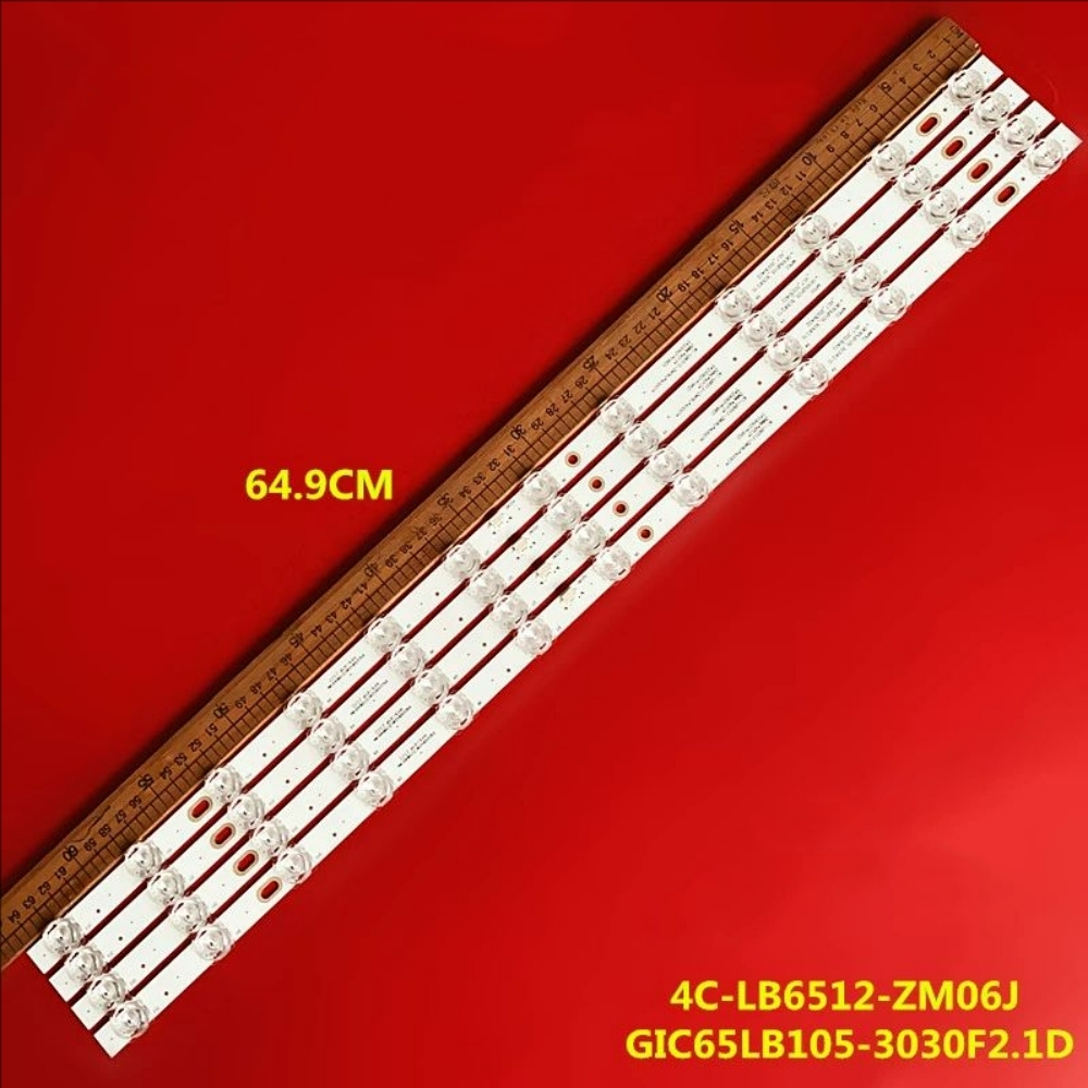 7kits Led backlight for 65V8E 65S365C 65P635 65p735 65p725 65hr330m12a1 65hr330m12a2 65S12 12*4-B11 TCL65LB22_3030F2.4D_V0.1