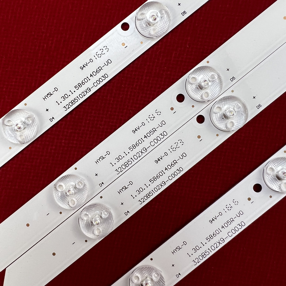 30Kits LED Backlight strip 9 lamp For 32'' TV HYSL-D 1.30.1.58601405R-V0 1.30.1.58601406R-V E479275 PH32B51DSGW PH32B51