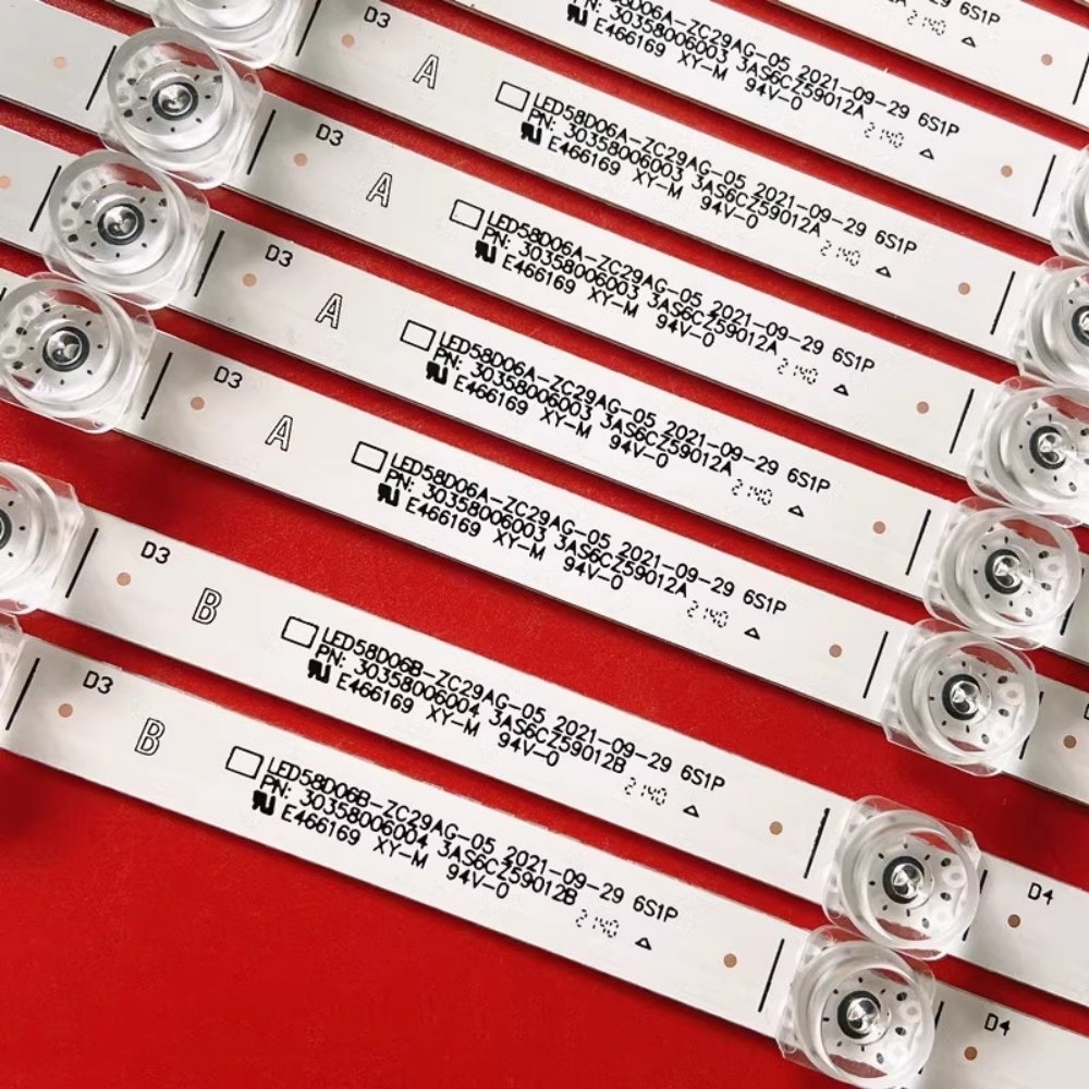5Sets LED Strip FOR L58M5-4C LED58D06A-ZC29AG-07E LED58D06A-ZC29AG-05 30358006004 LED58D06B WR58UX4019 JVC LT-58MAW595