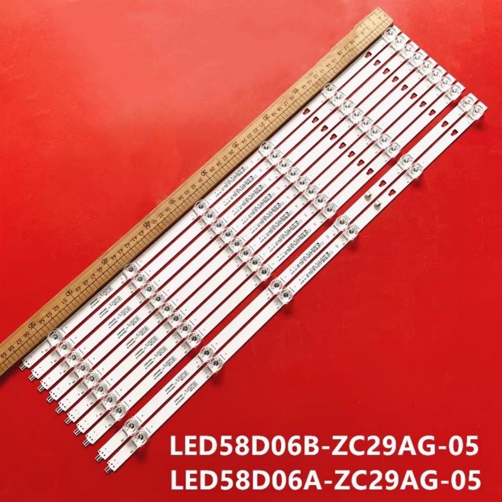 5Sets LED Strip FOR L58M5-4C LED58D06A-ZC29AG-07E LED58D06A-ZC29AG-05 30358006004 LED58D06B WR58UX4019 JVC LT-58MAW595