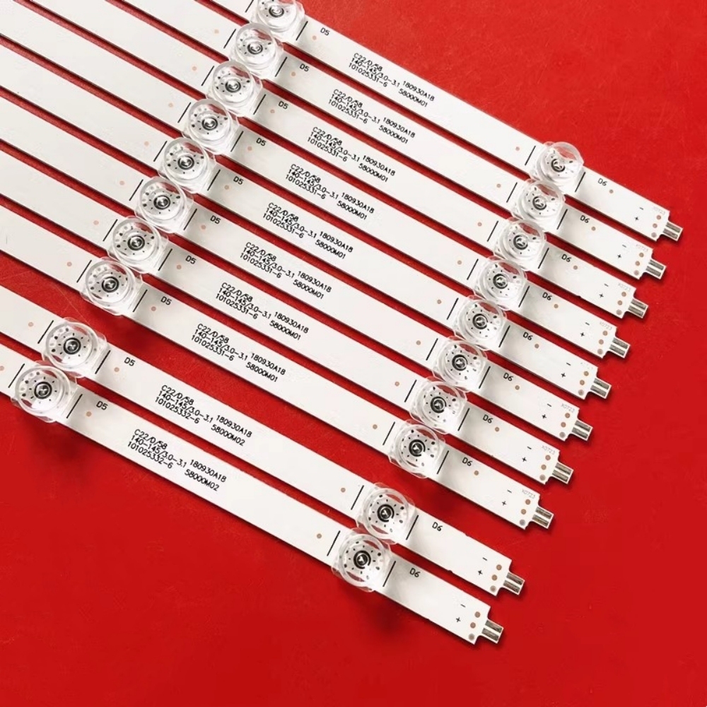 5Sets LED Strip FOR L58M5-4C LED58D06A-ZC29AG-07E LED58D06A-ZC29AG-05 30358006004 LED58D06B WR58UX4019 JVC LT-58MAW595