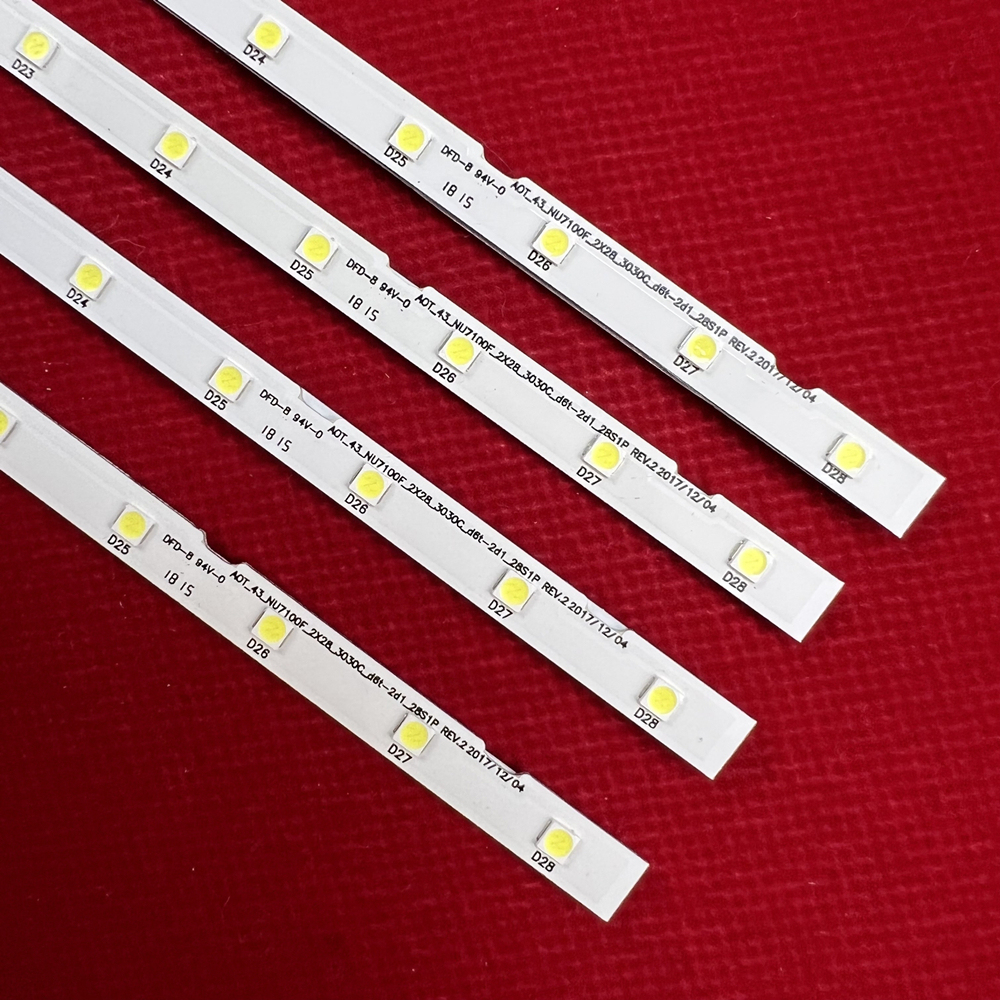 New 28LED LED backlight strip for 43NU7100 UN43NU7100 AOT_43_NU7100F UE43NU7100 UE43NU7120 UN43NU7100G UE43NU7199
