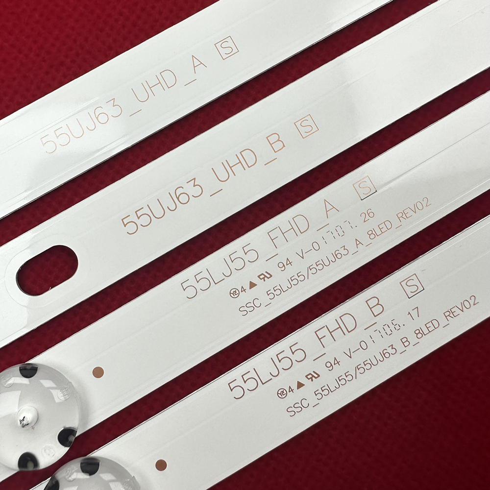 6Kits LED Backlight Strip for 55LJ5550 55UJ6300 55UJ6307 55UJ635V 55UJ634V 55UJ630V 55LJ5500 55UJ63_UHD 55LJ55_FHD A B