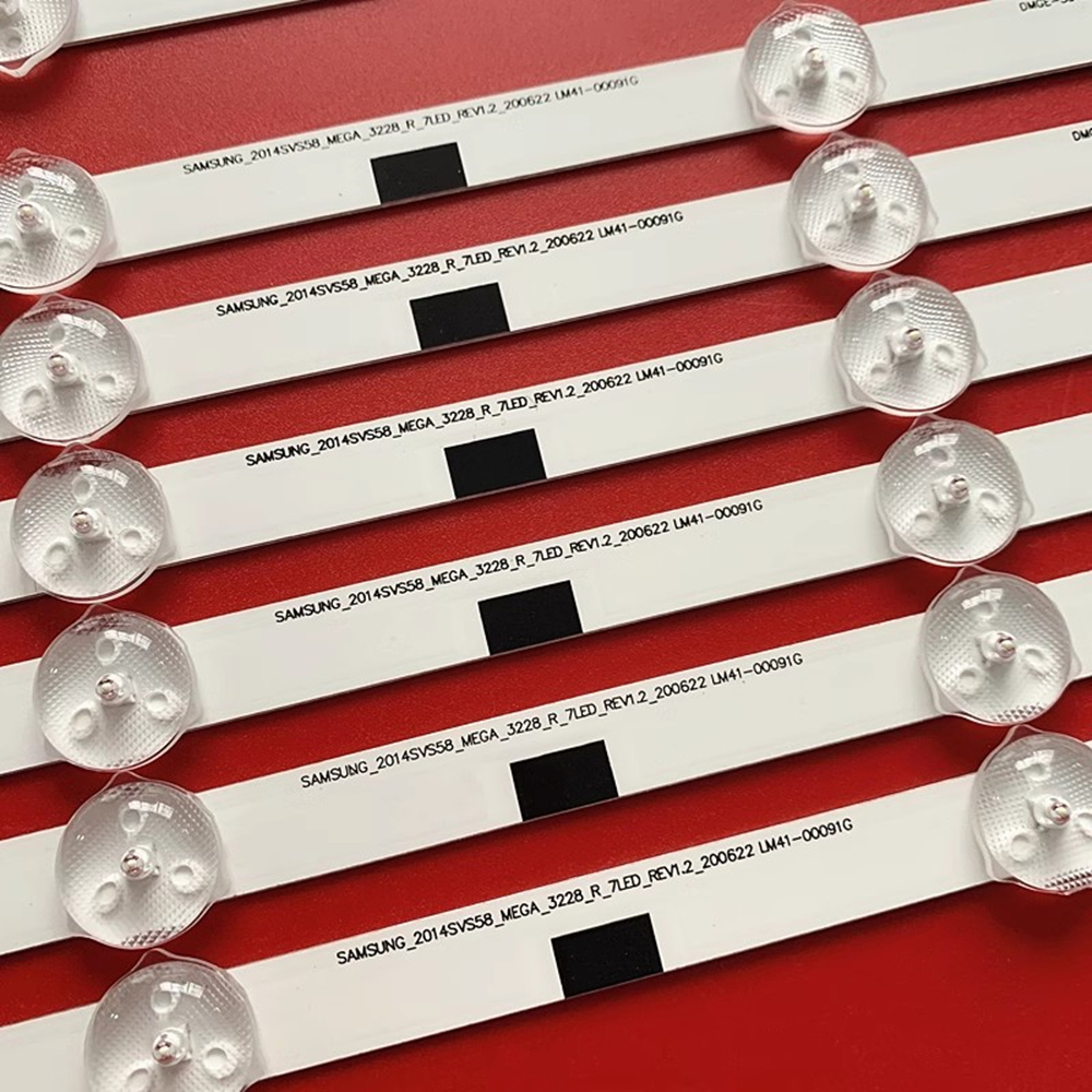 6Sets = 72 PCS LED Backlight strip for  UN58H5202 UN58H5005 UN58H5200 UN58H5203 DMGE-580SMB-R3 580SMA BN96-32772A 32771A