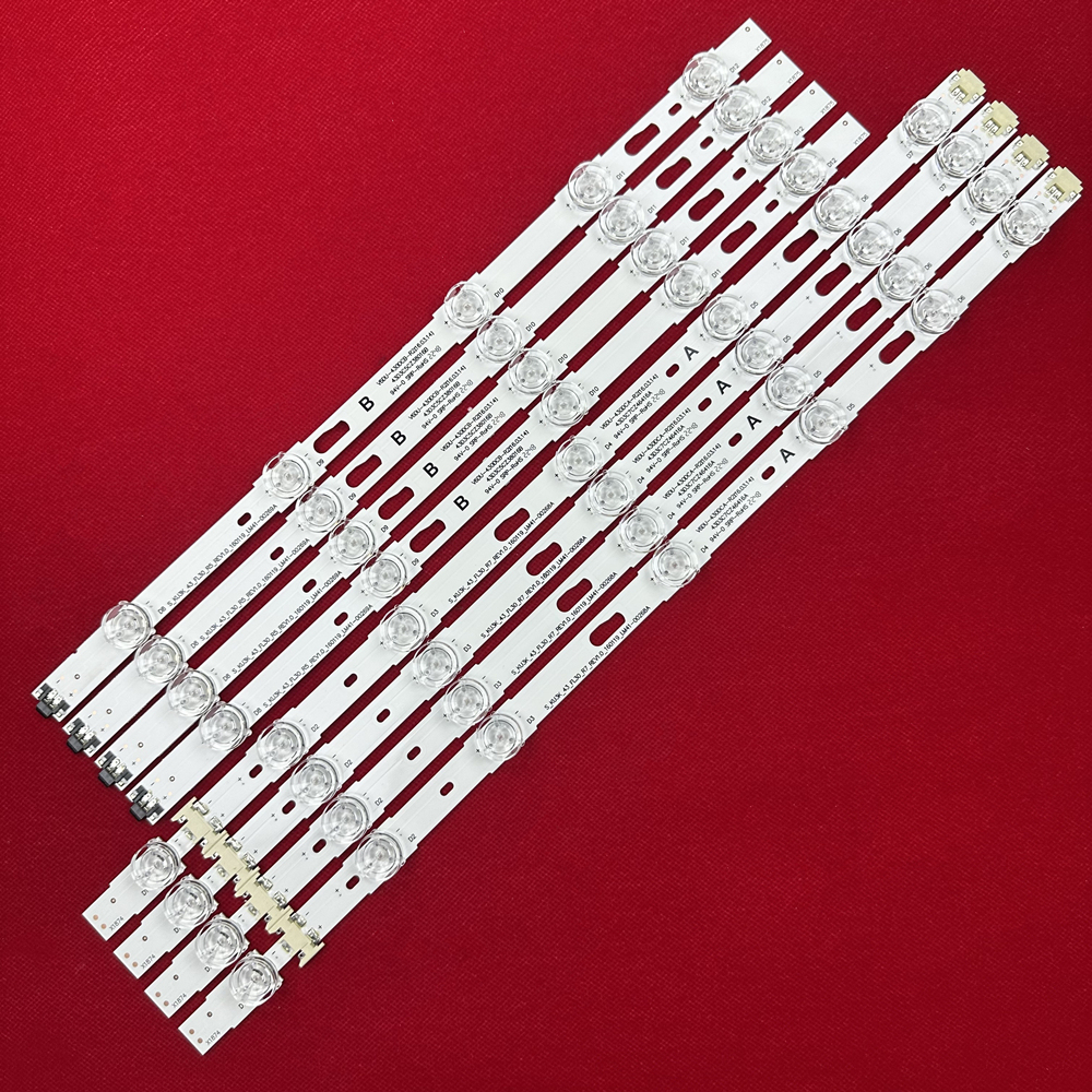 8Kits LED Backlight Strip(8)For UE43KU6000K UE43MU6105K UN43MU6300 UN43MU6290 UN43KU6290 UN43KU6270 UN43MU6100 UN43MU6103
