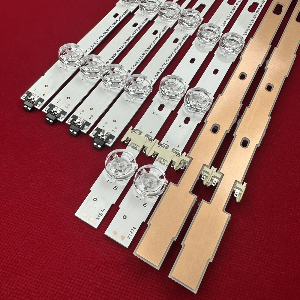 8Kits LED Backlight Strip(8)For UE43KU6000K UE43MU6105K UN43MU6300 UN43MU6290 UN43KU6290 UN43KU6270 UN43MU6100 UN43MU6103