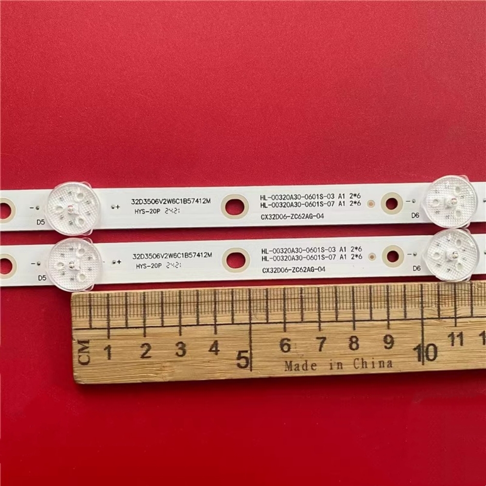 25Kits 6LED 574MM LED Backlight strips for Multilaser Tl017 Tl022 Tl026 Tl042 Ml-el04 Hqs32nkh V320bj8-q01