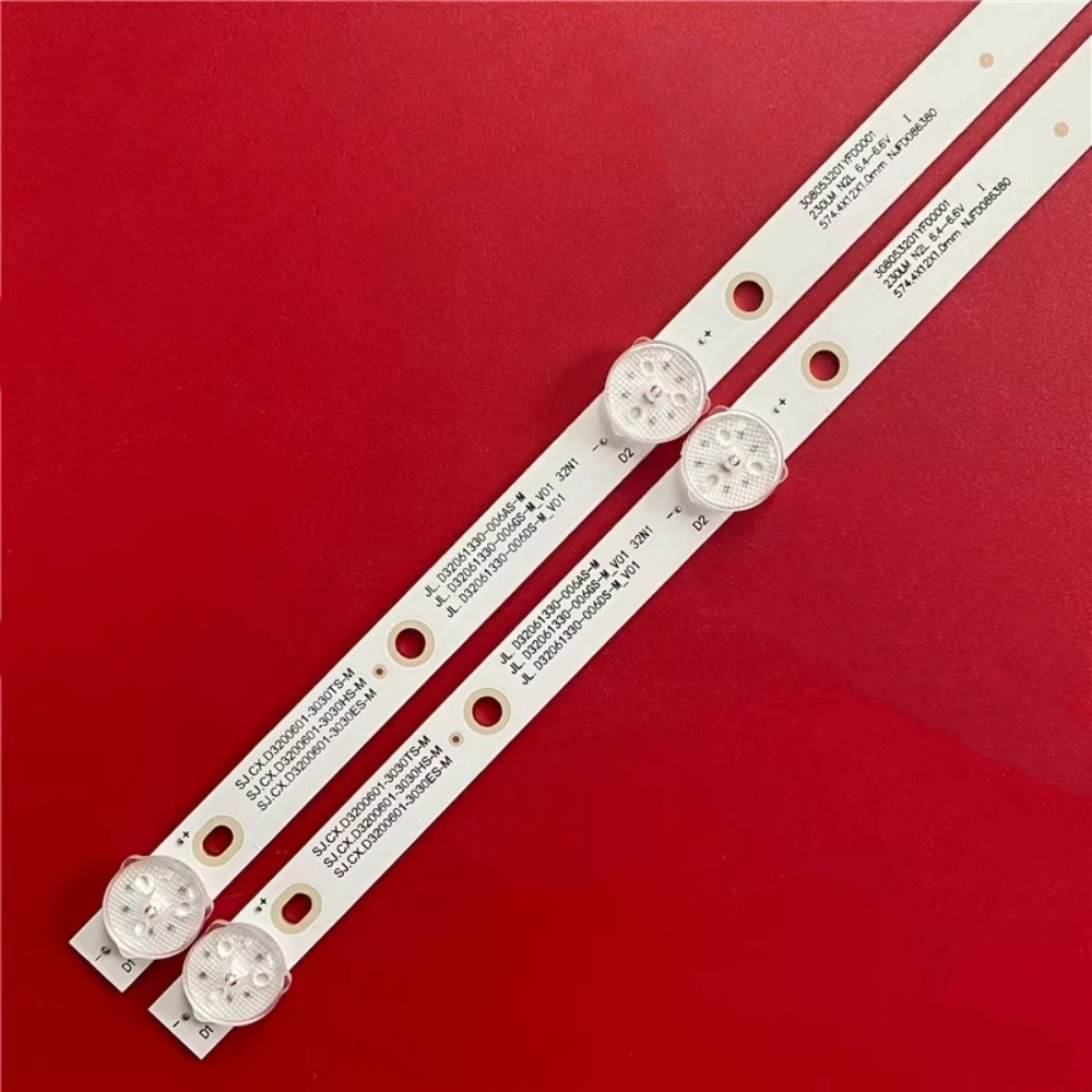 25Kits 6LED 574MM LED Backlight strips for Multilaser Tl017 Tl022 Tl026 Tl042 Ml-el04 Hqs32nkh V320bj8-q01