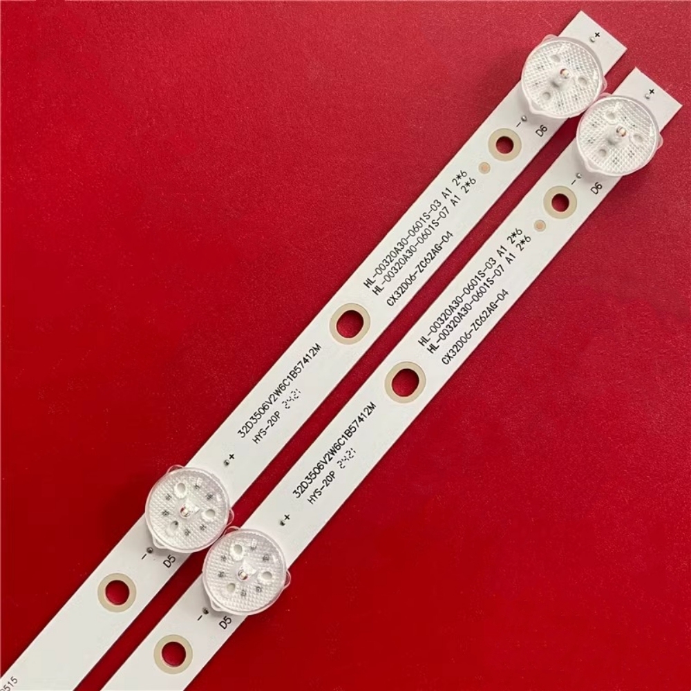 25Kits 6LED 574MM LED Backlight strips for Multilaser Tl017 Tl022 Tl026 Tl042 Ml-el04 Hqs32nkh V320bj8-q01
