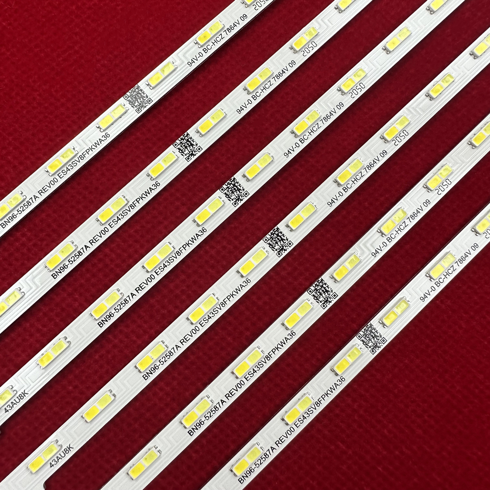 50Kits LED Backlight Strip 36LED LM41-01040A 43AU8K BN96-52587A For Samsung UN43AU8000 UE43AU8000 UE43AU8005K