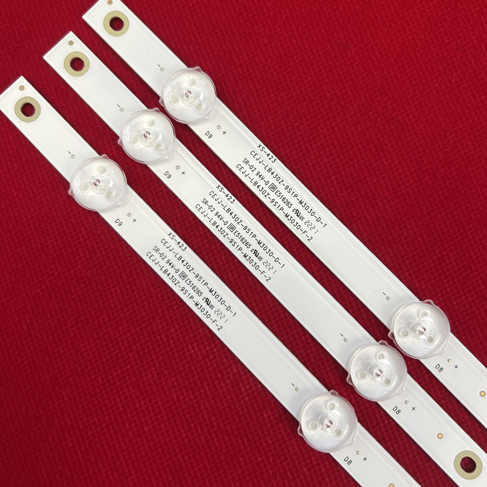 15Kits LED Backlight strip For 43pfg5813/78 43s5295/78 43s5295 43s5195 43pfg5813 CEJJ-LB430Z-9S1P-M3030-F