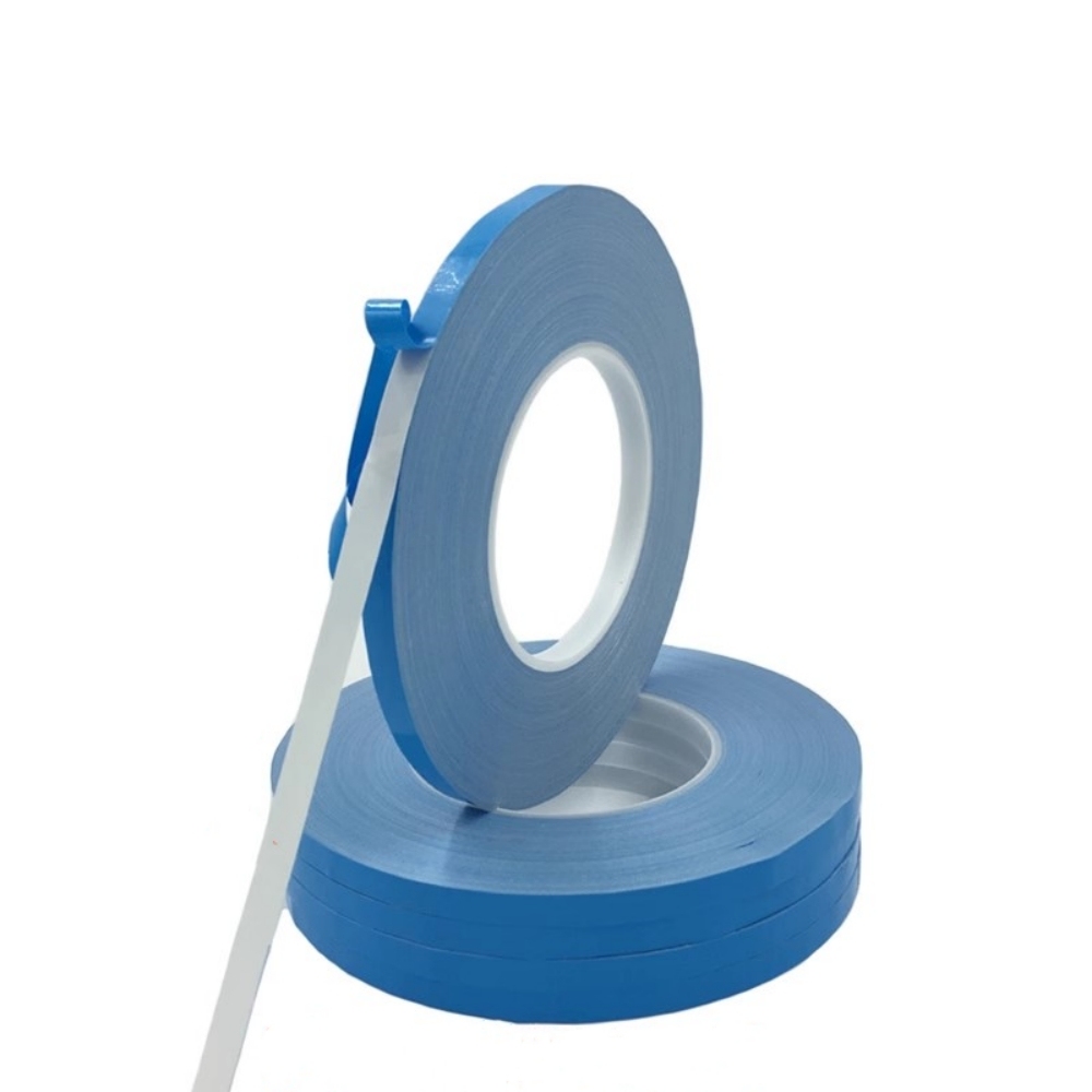 50M Double Side Thermal Conductive Tape 12mm Width Blue Heat Transfer Tape Adhesive Cooling Heatsink for Computer CPU GPU