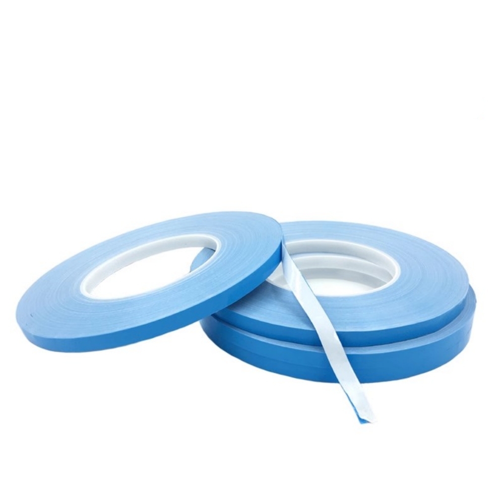50M Double Side Thermal Conductive Tape 12mm Width Blue Heat Transfer Tape Adhesive Cooling Heatsink for Computer CPU GPU
