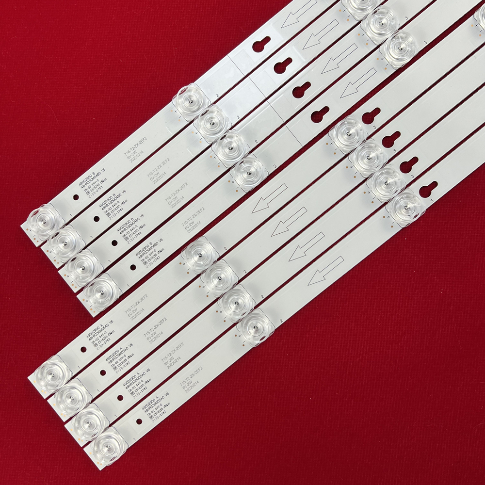 8Kits LED Backlight strip TOT_49_D2900 U49P6066 for 49L2600 L49S4900 49U7800 49P2US 49L2900 49D2900 49S405 49S403