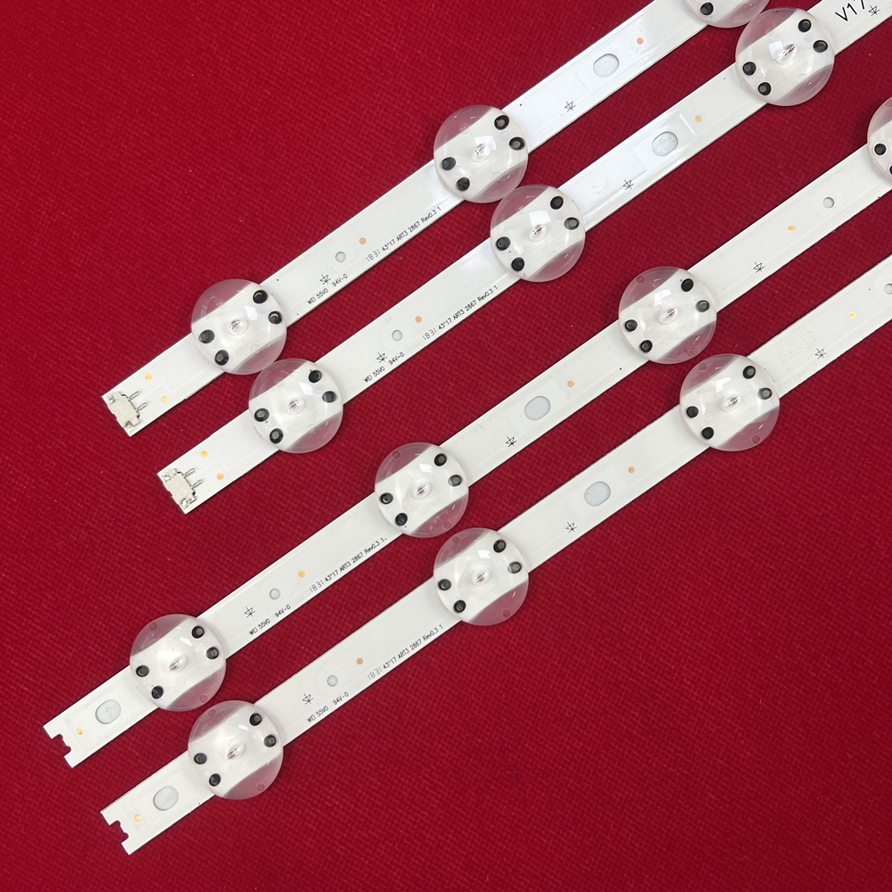 NEW 10Sets LED Backlight Strip 10 lamp for 43" V17 art3 2867 TV 43uj6525 43uj6565 43LJ614V 43LV340C 43UJ670V 43lj622v