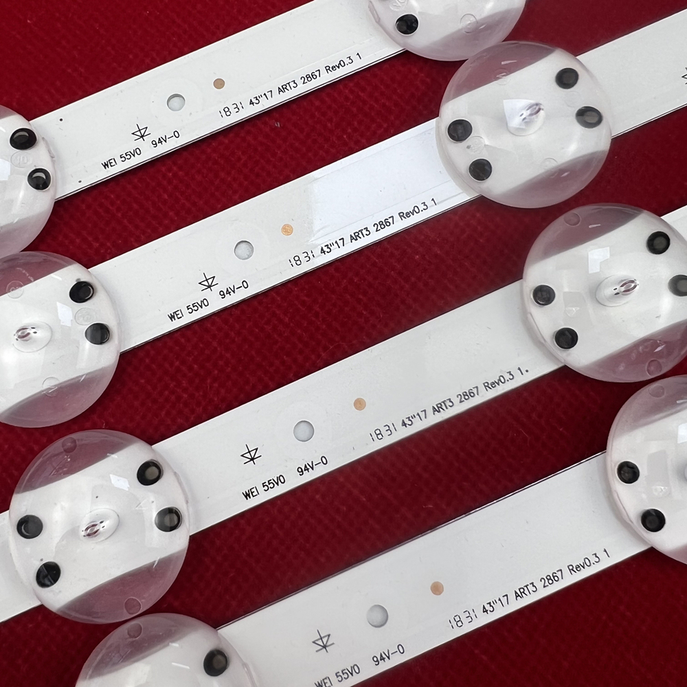 NEW 10Sets LED Backlight Strip 10 lamp for 43" V17 art3 2867 TV 43uj6525 43uj6565 43LJ614V 43LV340C 43UJ670V 43lj622v