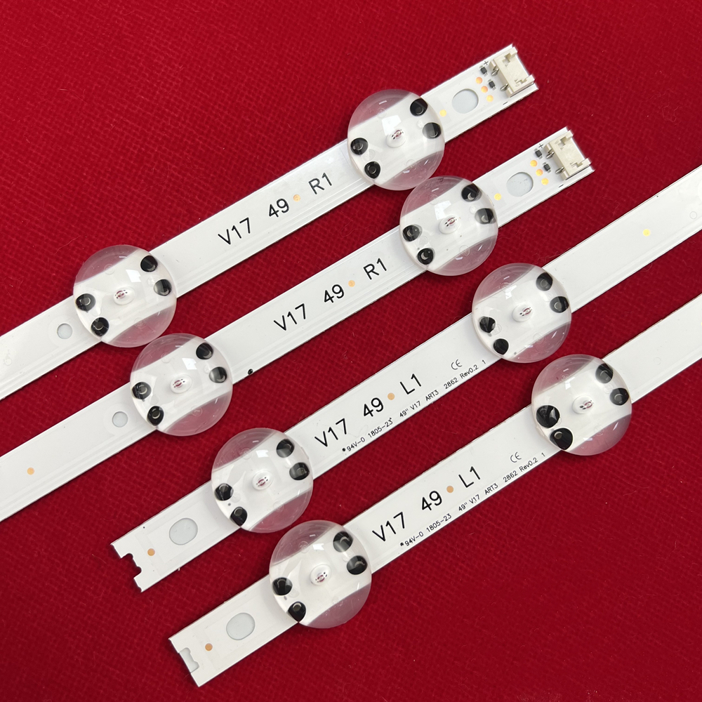 8Kits LED Backlight strip For 49UV340C 49LJ614V 49UJ6525 49UJ6585 49UJ6565 49UJ670V 49UJ701V V17 49 6916L-2862A 6916L-2863A