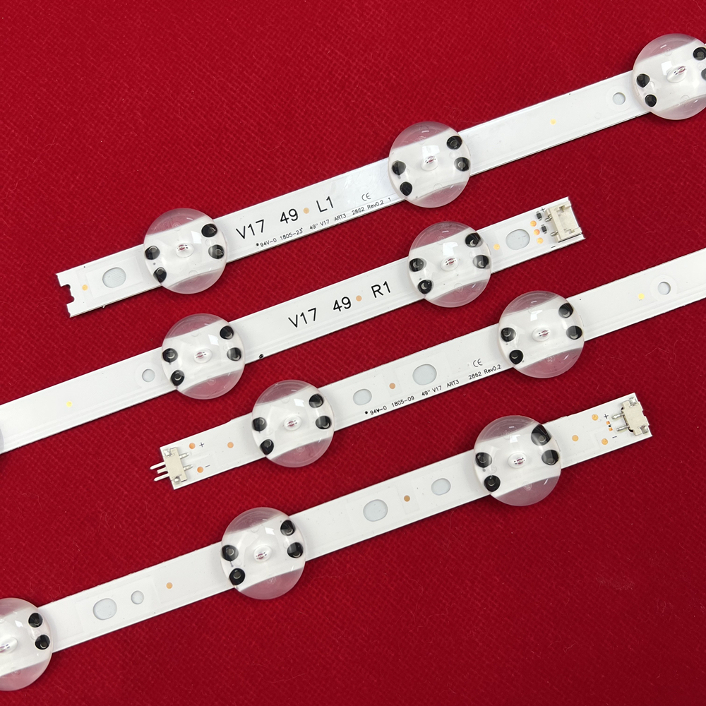 8Kits LED Backlight strip For 49UV340C 49LJ614V 49UJ6525 49UJ6585 49UJ6565 49UJ670V 49UJ701V V17 49 6916L-2862A 6916L-2863A