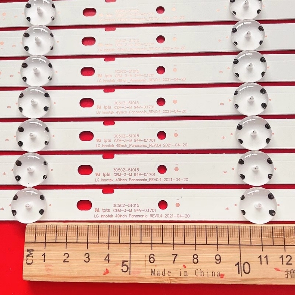 8Kits LED for TC-49DS630B TC-49ES630B Tc49d400b Tc-49ds630 Tc-49es630 Tc-49fs630b Tc49fs630b Tc49fs630 tc-49d400b tc-49d400 TX49DS503