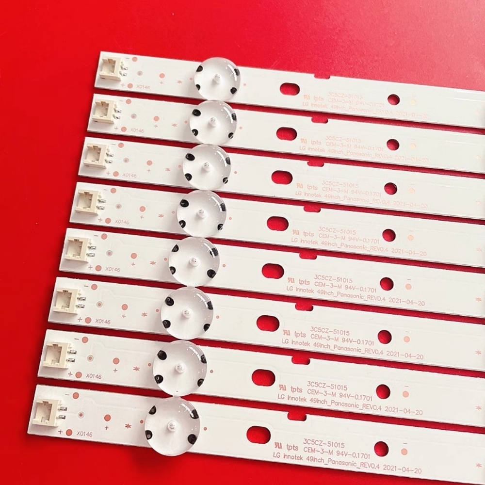 8Kits LED for TC-49DS630B TC-49ES630B Tc49d400b Tc-49ds630 Tc-49es630 Tc-49fs630b Tc49fs630b Tc49fs630 tc-49d400b tc-49d400 TX49DS503