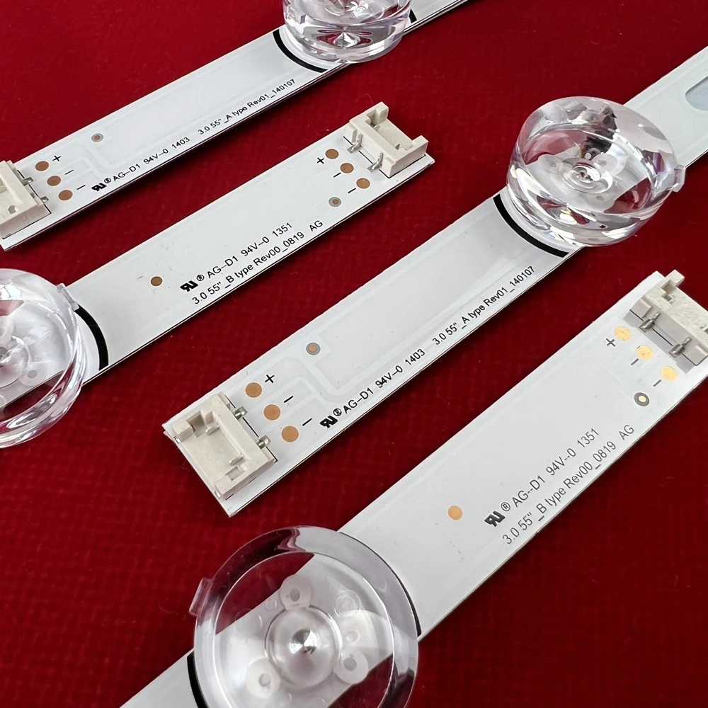 4Kits New LED Backlight Strip For DRT 3.0 55 55LB572V 55LB5800 55LB580B 55LB580U 55LB582B LC550DUE-FGA3 55LB561 55LB630 55LB650 55LB