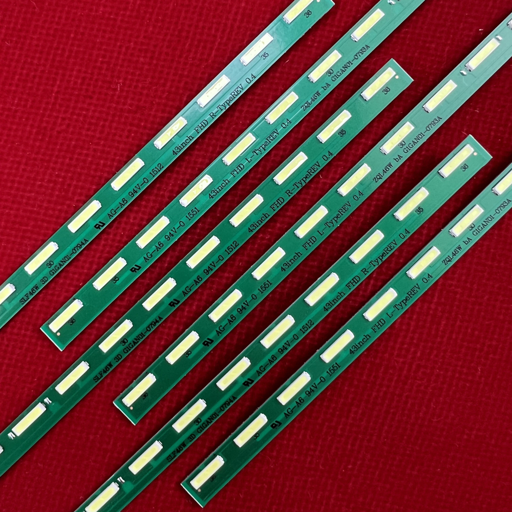 NEW 36LED 47cm LED strip for 43LF5400 43LF5900 43LF5420 43LH5800 MAK632C7801 A G1GAN01-0793A G1GAN01-0794A