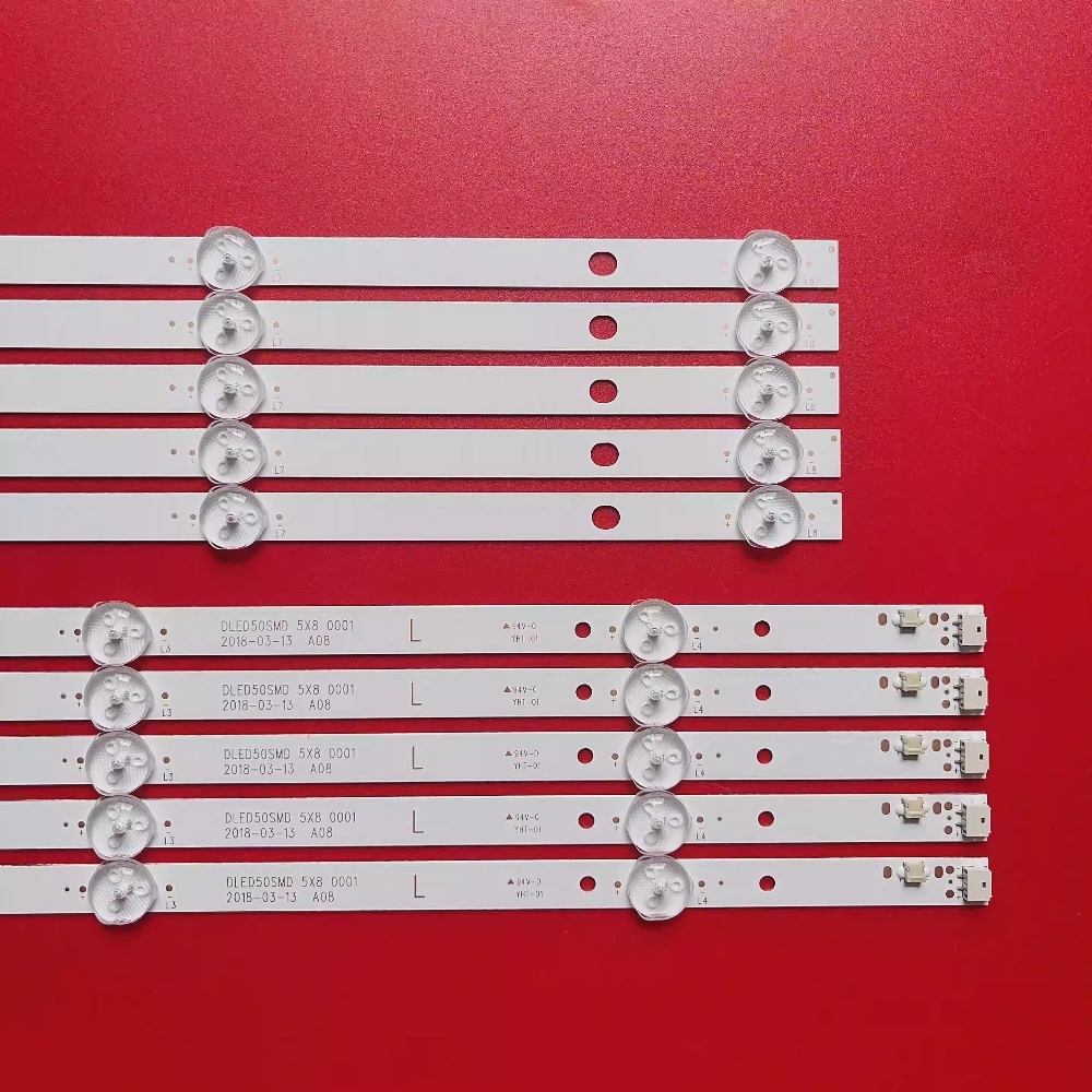 7Sets LED Backlight Strip For 50inch HR50U3SDK1 DLED50SMD DLED50S Ctv50uhdsm RNSMU5036-B 96CM ONA50UB19 1.17.01.0000008-003 E05