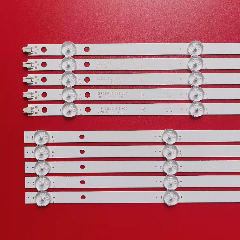 7Sets LED Backlight Strip For 50inch HR50U3SDK1 DLED50SMD DLED50S Ctv50uhdsm RNSMU5036-B 96CM ONA50UB19 1.17.01.0000008-003 E05