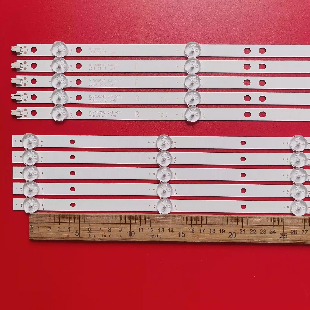 7Sets LED Backlight Strip For 50inch HR50U3SDK1 DLED50SMD DLED50S Ctv50uhdsm RNSMU5036-B 96CM ONA50UB19 1.17.01.0000008-003 E05
