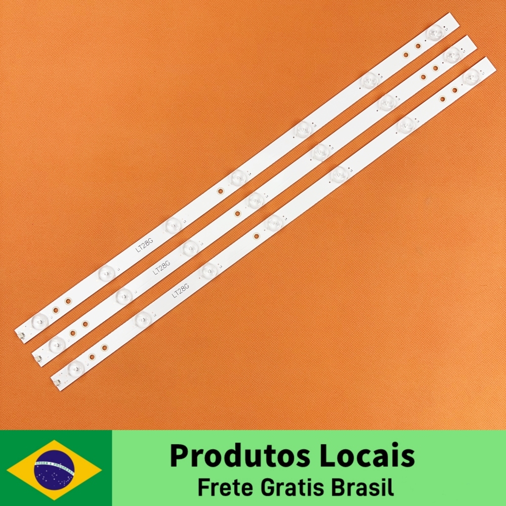 Brasil armazém 15 conjuntos de tira retroiluminação LED para Lt28g Lt29g Lt29d Lt28d 3BL-T5324101-009B 7led