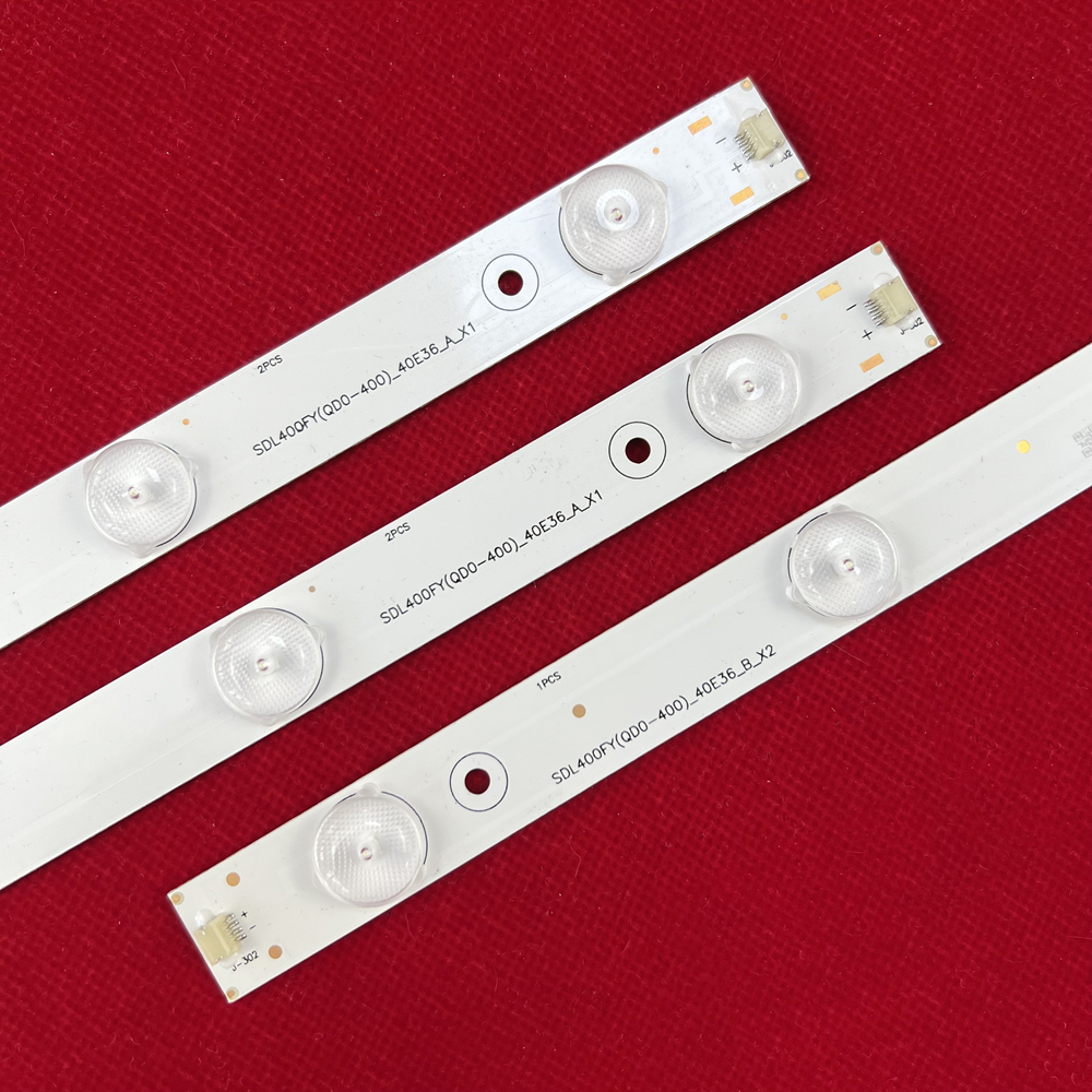 12Sets LED Backlight strip Lamp For Dl4077 Dl4077i SDL400FY(QD0-400)_40E36_A_X1 SDL400FY(QD0-400)_40E36_B_X2 (2A+1B)