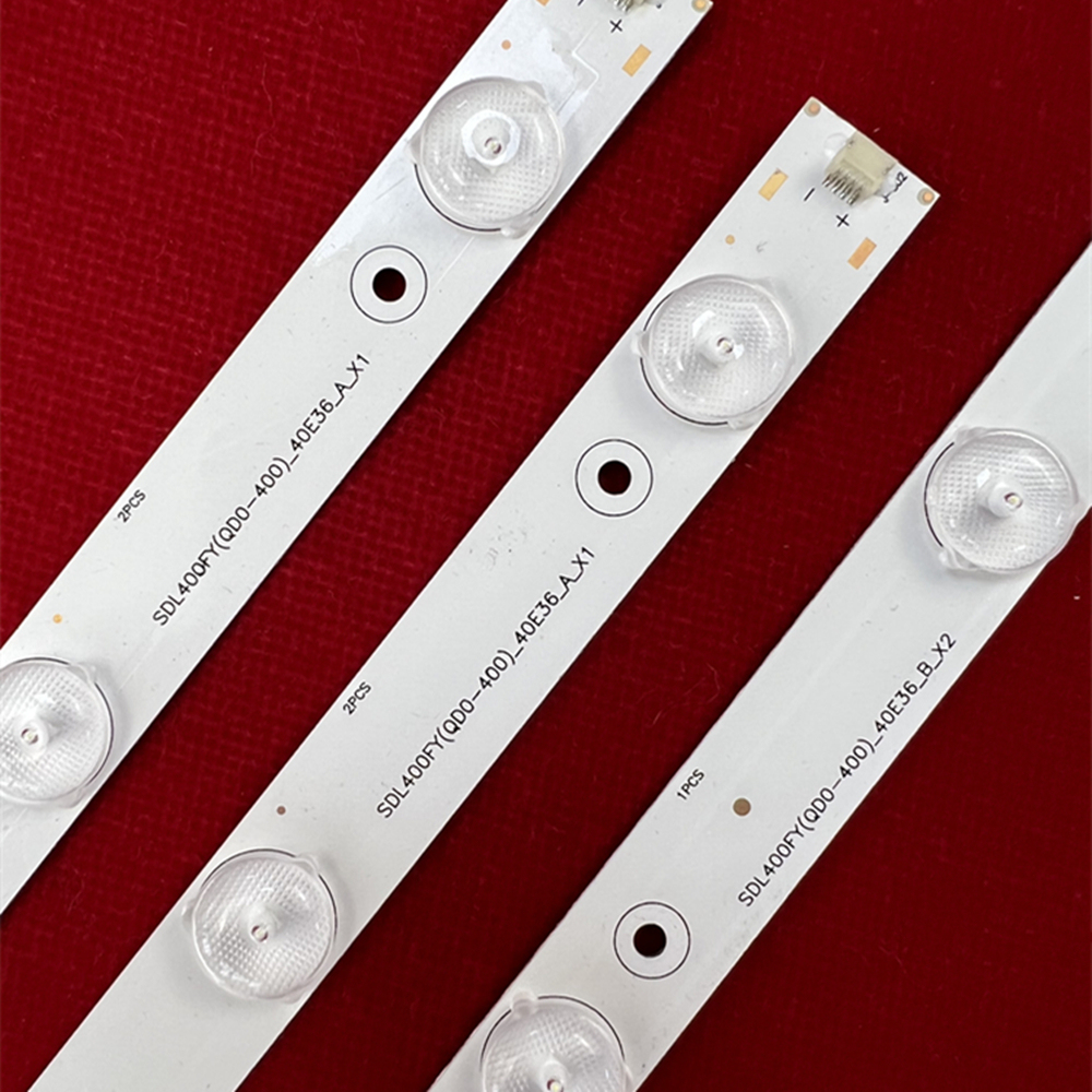 12Sets LED Backlight strip Lamp For Dl4077 Dl4077i SDL400FY(QD0-400)_40E36_A_X1 SDL400FY(QD0-400)_40E36_B_X2 (2A+1B)