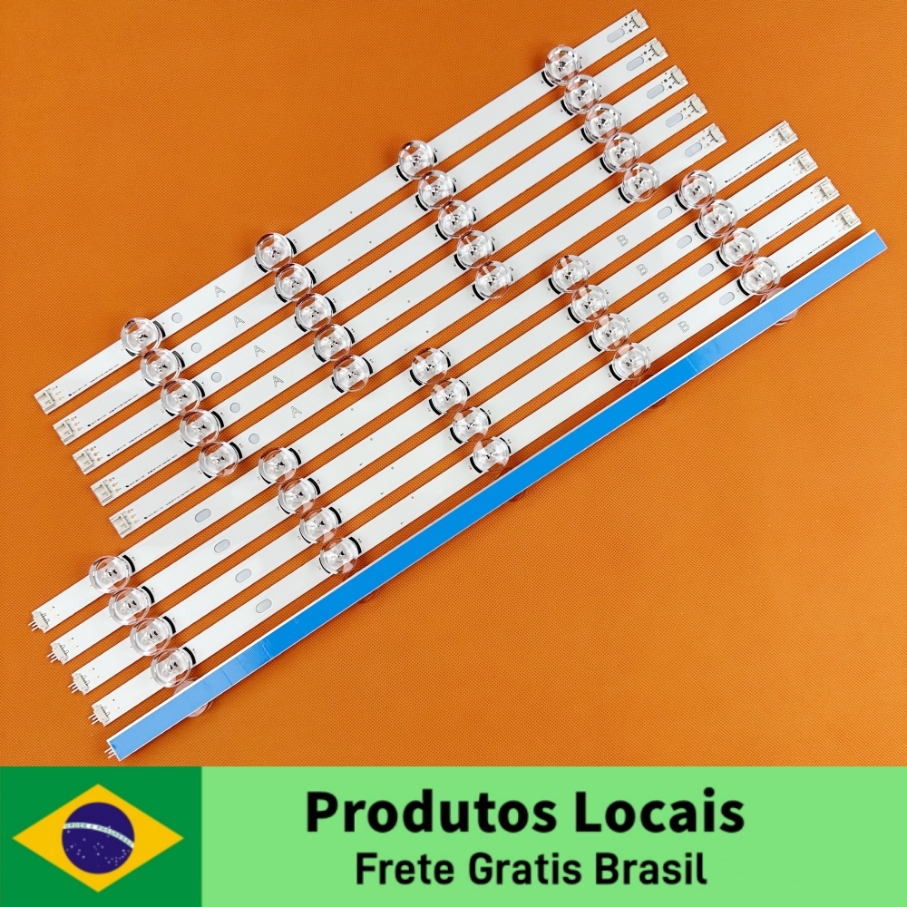 Brasil armazém 5 conjuntos de tira retroiluminação LED para 49LF580V 49LF6200 49LF620V 49LF6400 49LF6450 49LF6500 49LB5400 49LB5500 49LB5600 49LB5800 49LB