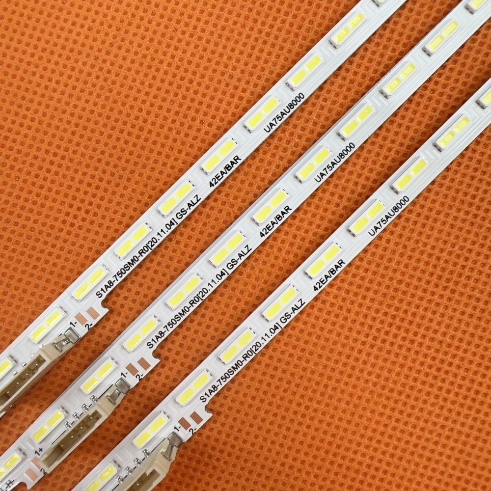Brasil armazém 15 conjuntos de tira retroiluminação LED para UN75AU8000F UN75AU8000G UN75AU8000B UN75AU8000 UA75AU8000 UE75AU8000 75AUBK BN96-52594A S1A8-750SM0-R0