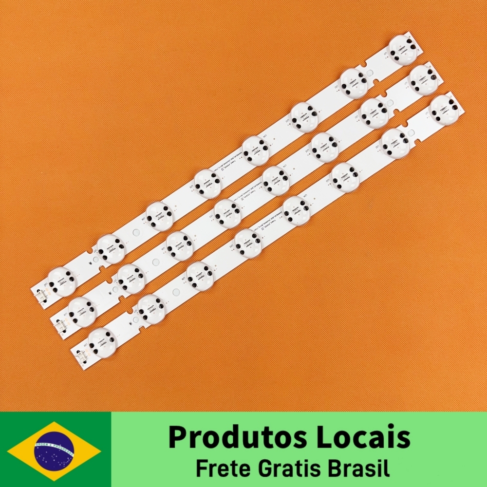 Brasil armazém 8 conjuntos de tira retroiluminação LED para SSC_Trident_43UK65_S 43UK6520 43UK6510 43UK6520PSA 43UK6510PSF 43UK6500 43UK6750 SVL430A62