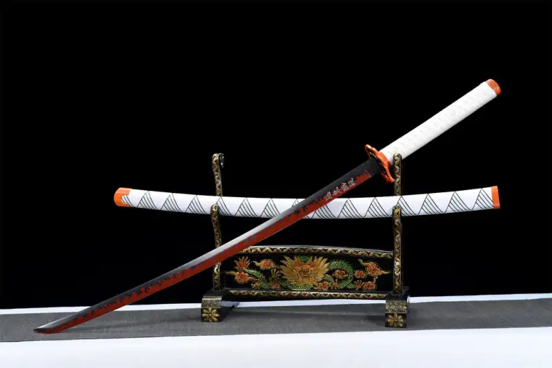 Demon Slayer Samurai Sword,Rengoku Kyoujurou,Anime Katana Sword,High manganese steel