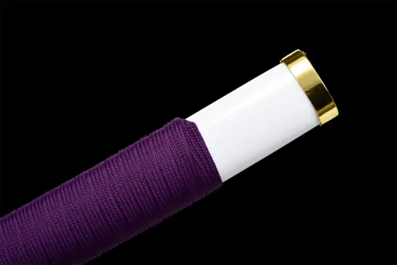 White Anime Sword,Purple Blade,One Piece,Anime Cosplay,Real Japanese Samurai Sword,Handmade anime Katana,High-carbon steel,Full Tang