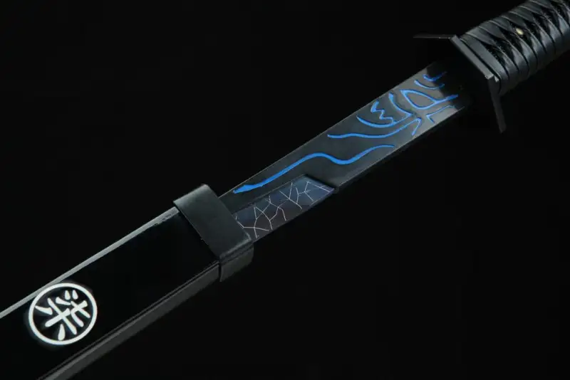 Magic Blade,Roasted Blue Blade,Thousand shard demon dagger,Handmade Chinese Sword,Tang-Horizontal Sword, High performance manganese steel, Longquan sword