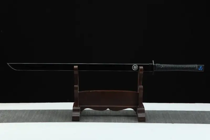 Magic Blade,Roasted Blue Blade,Thousand shard demon dagger,Handmade Chinese Sword,Tang-Horizontal Sword, High performance manganese steel, Longquan sword