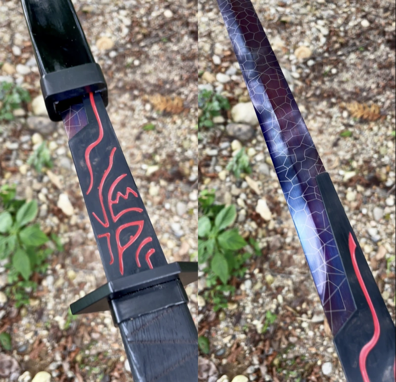 Magic Blade,Roasted Purple Blade,Thousand shard demon dagger,Handmade Chinese Sword,Tang-Horizontal Sword, High performance manganese steel, Longquan sword