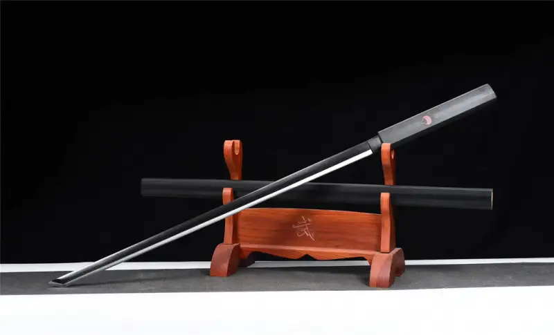 Anime Sword,Normal Type,Black Stick Sword,Kusanagi sword plover blade,Naruto,Uchiha Sasuke,1060 High-carbon steel