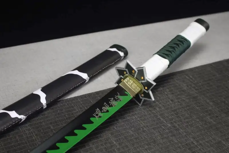 Demon Slayer Samurai sword,Shinazugawa Sanemi,Anime Katana,Devil kills,High manganese steel,Longquan sword